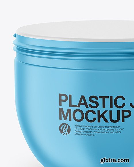 Matte Plastic Jar Mockup 82645