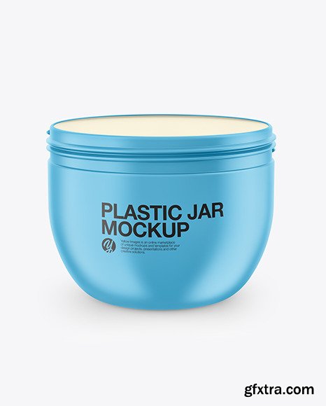 Matte Plastic Jar Mockup 82645