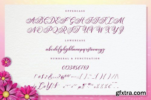 Amertha_a modern calligraphy font