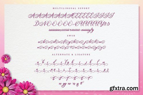 Amertha_a modern calligraphy font