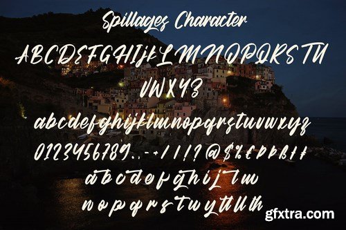 Spillages - Cool Script Font