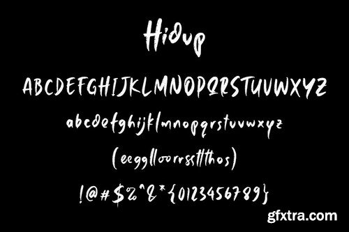 Hidup - Rough Textured Display Font