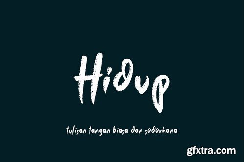 Hidup - Rough Textured Display Font