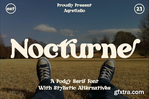 Nocturne - Podgy Serif Font