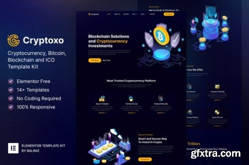 ThemeForest - Cryptoxo v1.0.0 - Cryptocurrency Blockchain & Bitcoin Elementor Template Kit - 32203175