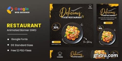 CodeCanyon - Food Restaurant Animated Banner GWD v1.0 - 32202364