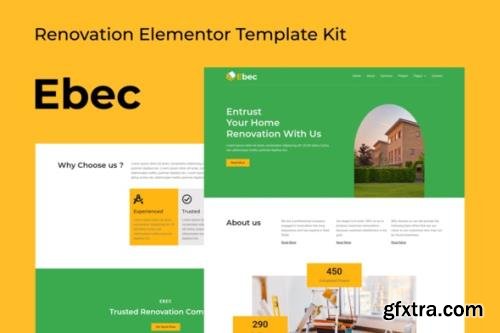 ThemeForest - Ebec v1.0.0 - Renovation Elementor Template Kit - 32189048