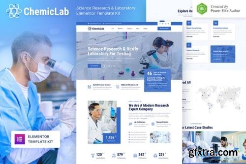 ThemeForest - ChemicLab v1.0.0 - Science Research Laboratory Elementor Template Kit - 32223328