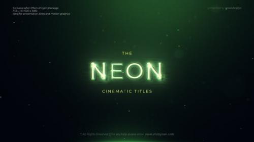 Videohive - Neon Cinematic Titles