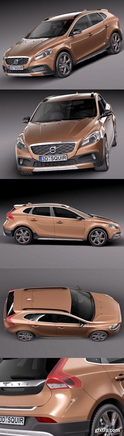 Volvo V40 Cross Country 2013 3D Model