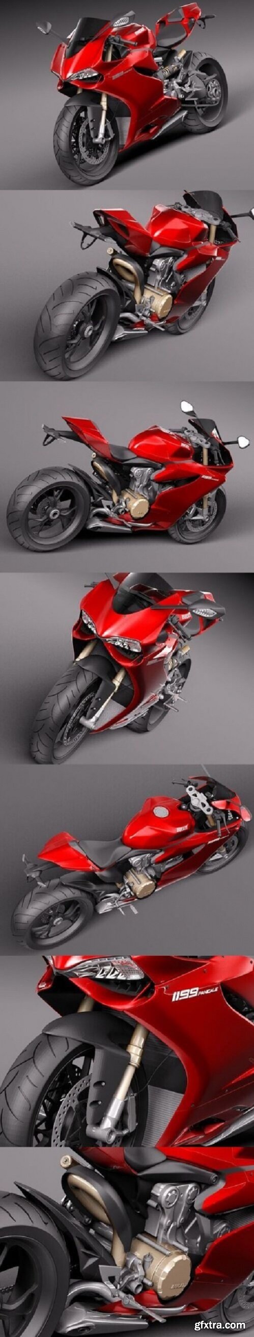 Ducati 1199 Panigale 2012 3D Model