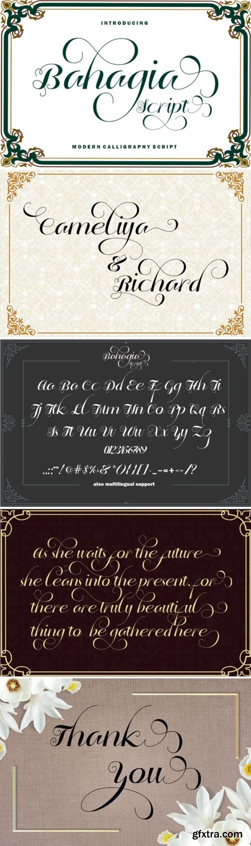 Bahagia Script Font