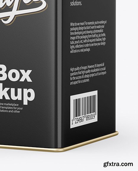 Glossy Tin Box Mockup 83294