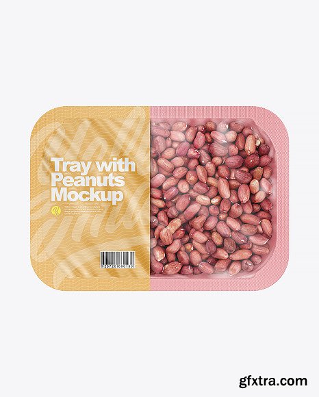 Tray With Peanuts Mockup 82587