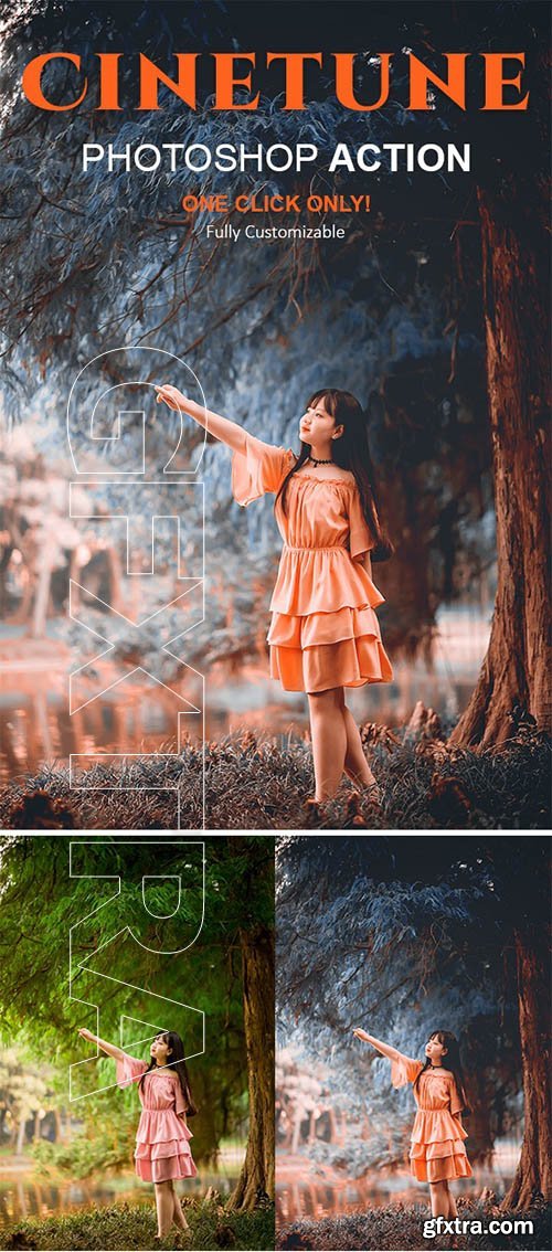 GraphicRiver - Cinetune cinematic color grading Effects Photoshop Action 24460869