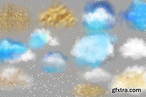 CreativeMarket - Clouds & Stars Overlays 4579517