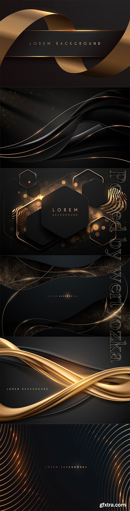 Black luxury vector background