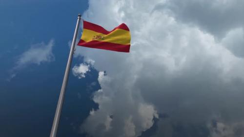 Videohive - Spain Flag Waving 4K - 32281377 - 32281377