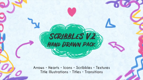 Videohive - Scribbles v.2. Hand Drawn Pack - 32250855 - 32250855