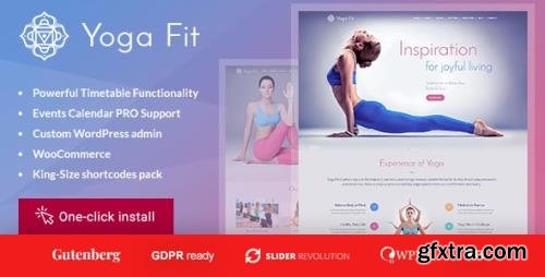 ThemeForest - Yoga Fit v1.3.0 - Sports & Fitness WordPress Theme - 12828455