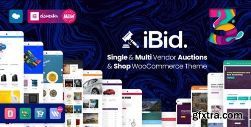 ThemeForest - iBid v3.0 - Multi Vendor Auctions WooCommerce Theme - 24923136