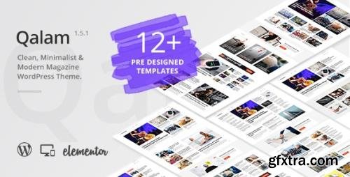 ThemeForest - Qalam v1.5.1 - NewsPaper and Magazine WordPress Theme - 24021107