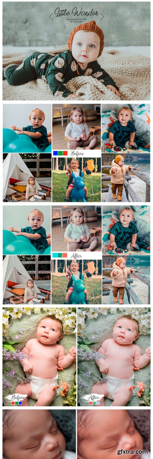 10 Photoshop Actions ACR Little Wonder 11715076