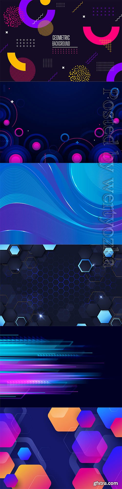 Download Gradient geometricl vector background » GFxtra