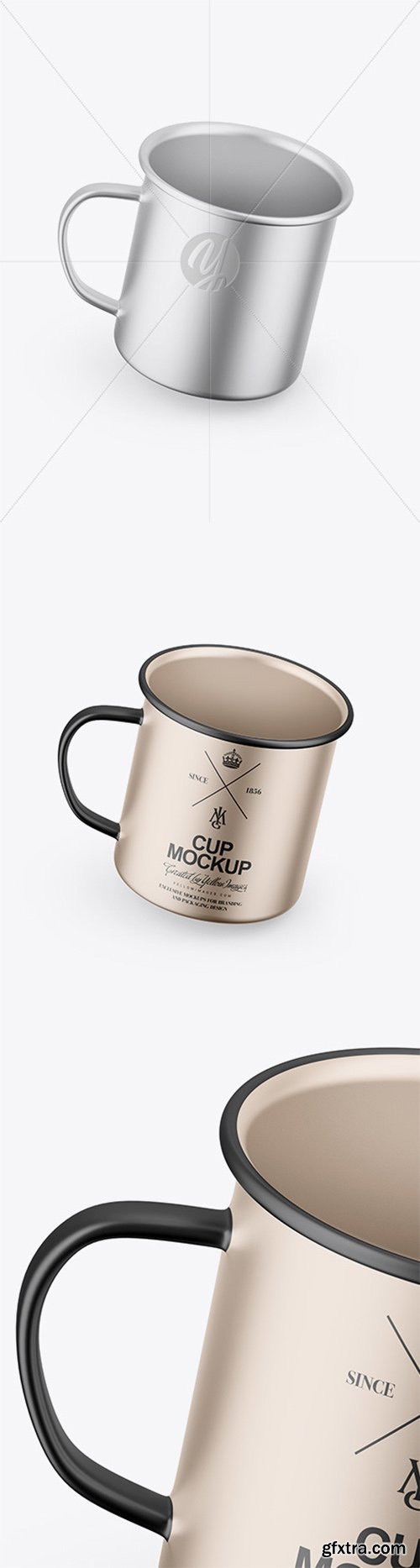 Matte Metallic Cup Mockup 82136