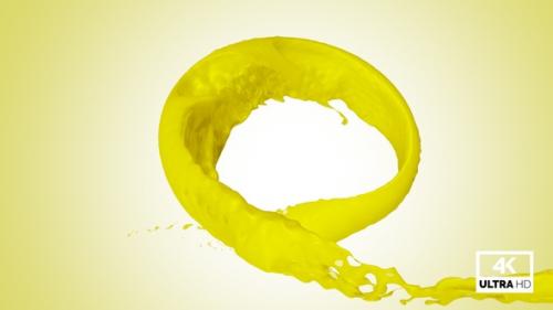 Videohive - Vortex Splash Of Yellow Paint V2 - 32286259 - 32286259