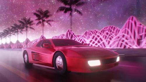 Videohive - Outrun Retrowave 4K - 32289621 - 32289621