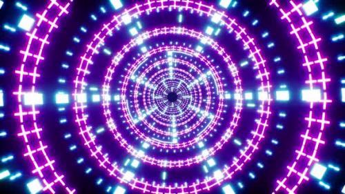 Videohive - Rotating Zigzag Light Tunnel Loop Background 4K - 32289636 - 32289636