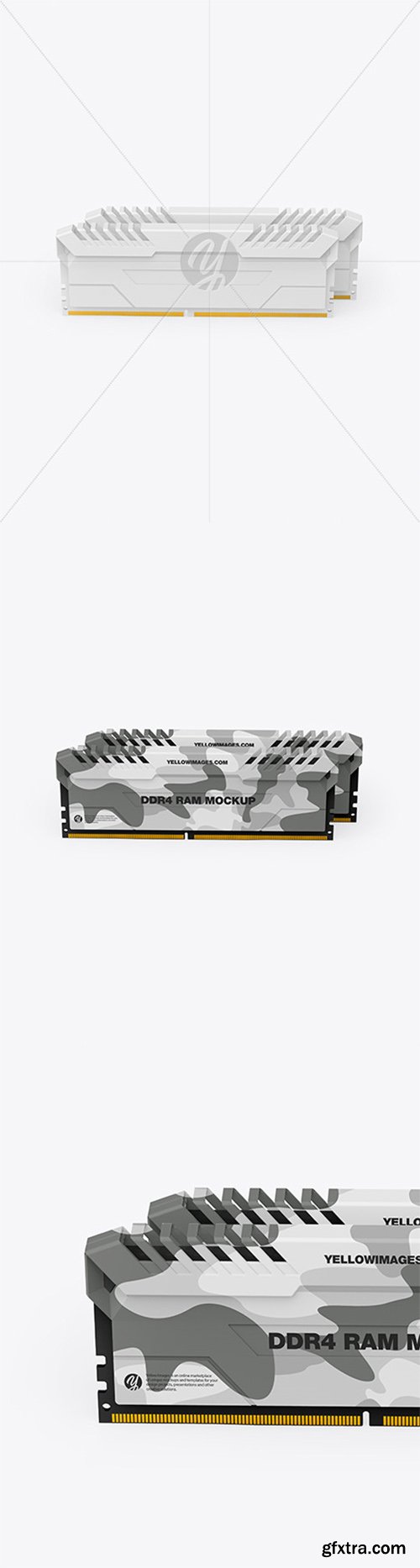 Two Modules of DDR4 RAM Mockup 79404