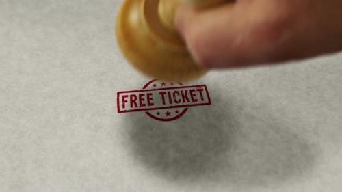 Videohive - Free ticket stamp and stamping loop - 32291835 - 32291835