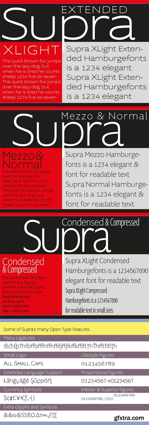 Supra Font Family [5-Weights]