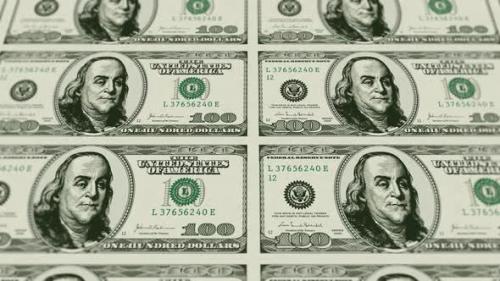 Videohive - Slowly Moving Money Us 100 Dollar V6 - 32292687 - 32292687