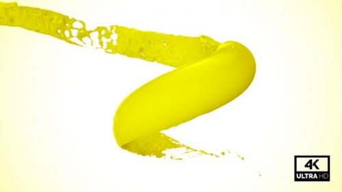 Videohive - Vortex Splash Of Yellow Paint V3 - 32292716 - 32292716