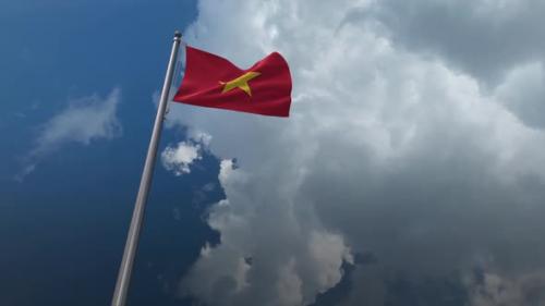 Videohive - Vietnam Flag Waving 2K - 32294198 - 32294198