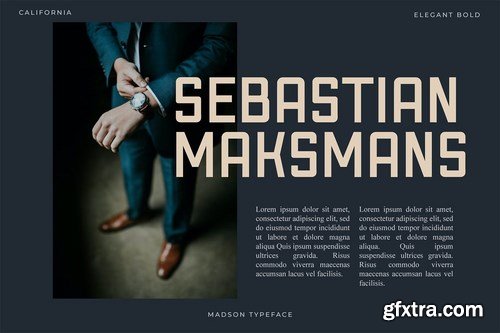 CM - Madson - Masculine modern Typeface 6169910