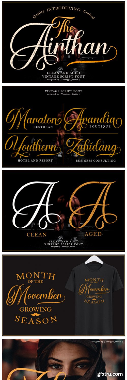 The Airthan Script Font