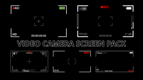 Videohive - Video Camera Screen Pack - 32048041 - 32048041