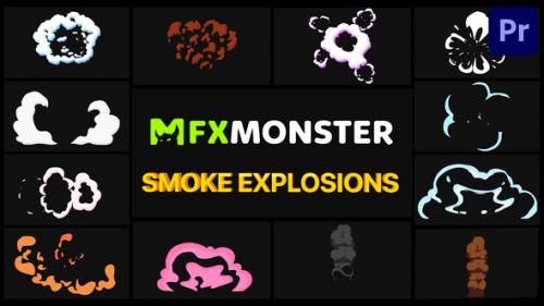 Videohive - Smoke Explosions Pack | Premiere Pro MOGRT - 32288589 - 32288589