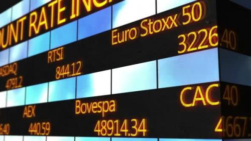 Videohive - Computer Generated Animation of Scrolling Text Running on Stock Market Ticker - 24779212 - 24779212