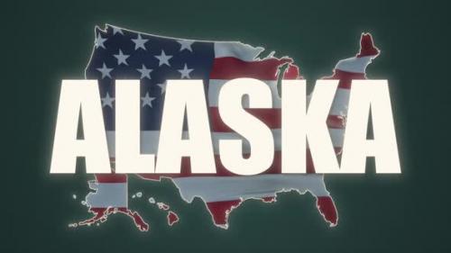 Videohive - Map Showing the State of Alaska From the United State of America - 30571363 - 30571363