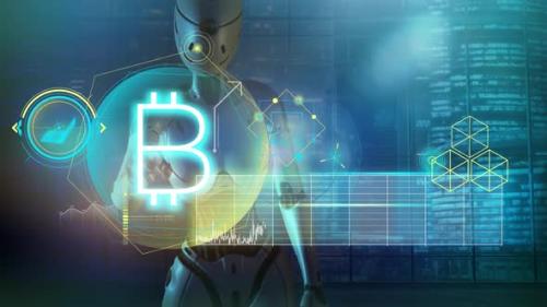 Videohive - Video About Cryptocurrency Trading Using Robots HD - 32307930 - 32307930