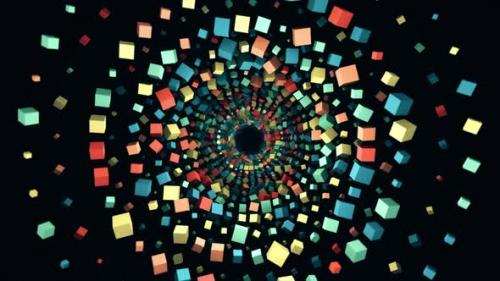 Videohive - Computer generated abstract geometric cube shapes - 32308510 - 32308510