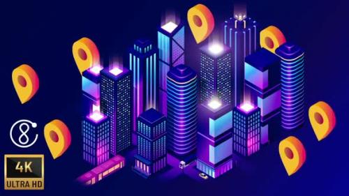 Videohive - 4K - Futuristic City - 32314400 - 32314400