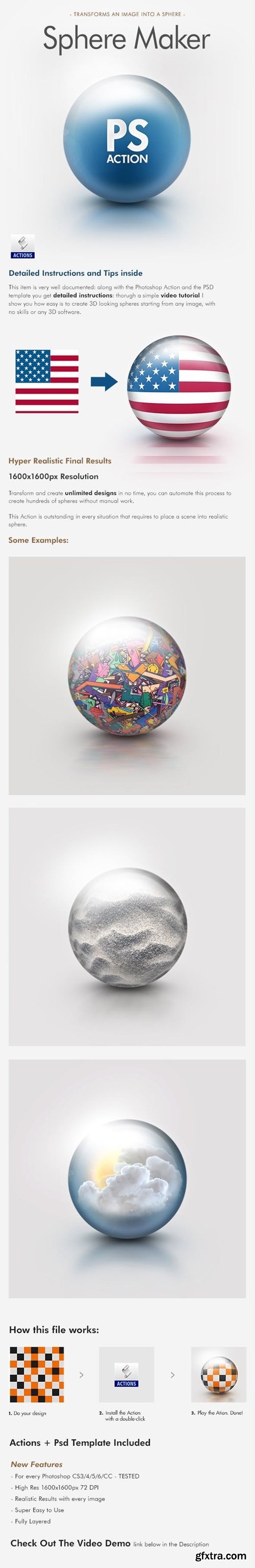 Graphicriver - Sphere Maker Photoshop Action 4945066