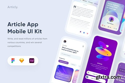 Article Mobile App - Uixasset 