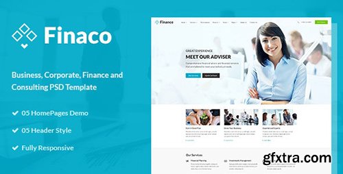 Finaco - Finance Corporate PSD Template 15434658